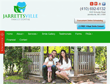 Tablet Screenshot of jarrettsvilledental.com